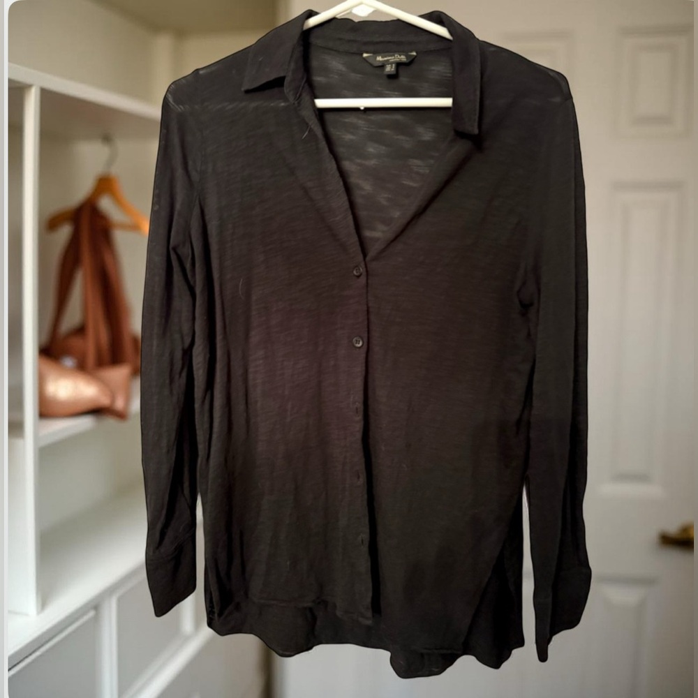 ✨💕 SALE MASSIMO DUTTI  BLACK BLOUSE Size S